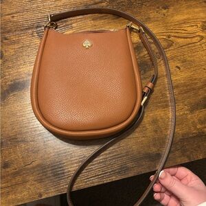 Kate Spade Tan Pebbled Leather Crossbody Bag